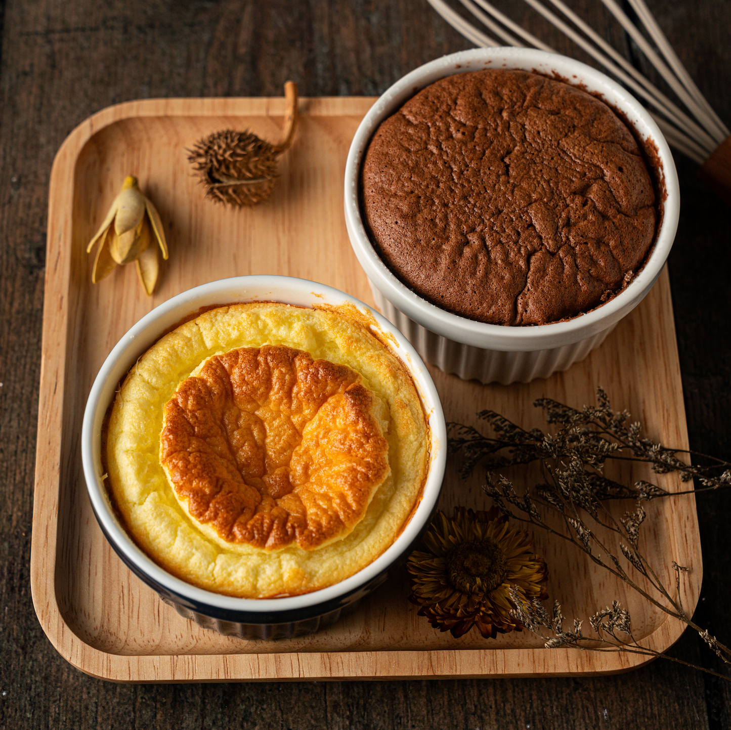 Cheese and Chocolate Soufflé