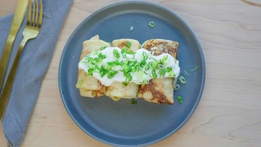 Chicken and Mushroom Savory Crepes