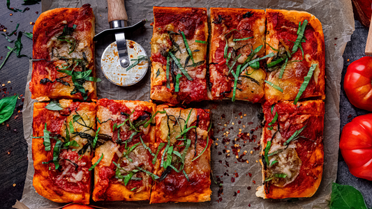 Rustic Margherita Focaccia