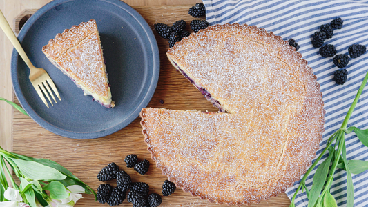 Blackberry Gateau Basque