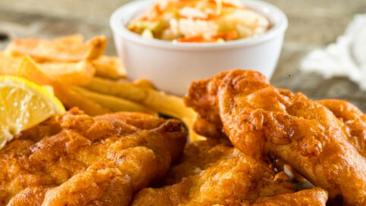 Beer-Battered Fish & Truffle Chips