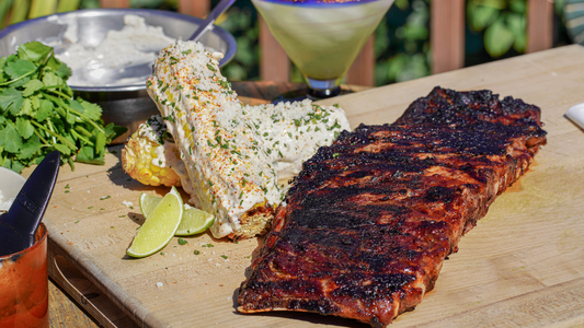 St. Louis Pork Ribs & Elote  BBQ