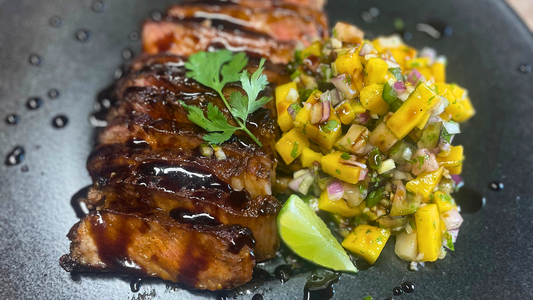 NY Strip Steak & Mango Salsa