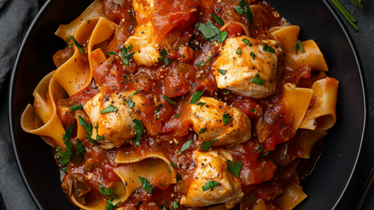 Chicken Cacciatore  with Black Truffle Carpaccio