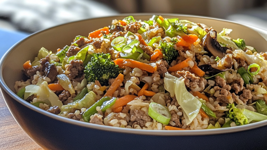 Eggroll in a Bowl with Broccoli Rice